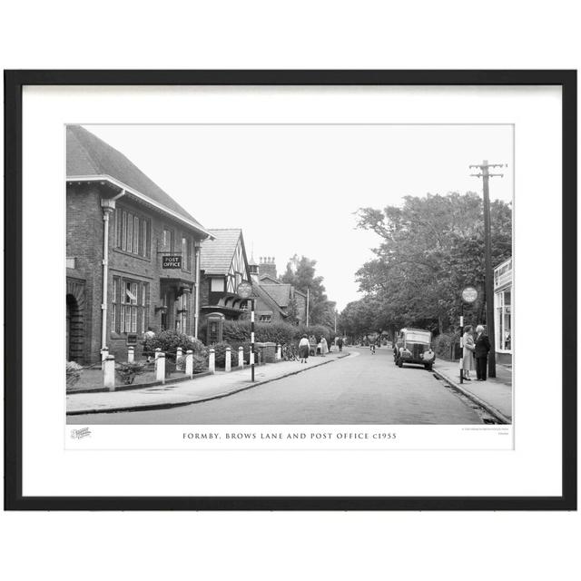 'Formby, Brows Lane and Post Office C1955' by Francis Frith - Picture Frame Photograph Print on Paper The Francis Frith Collection Size: 40cm H x 50cm on Productcaster.