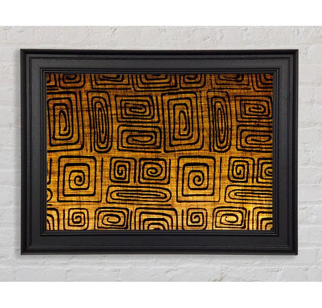 The Golden Maze - Single Picture Frame Art Prints Gracie Oaks Size: 59.7cm H x 84.1cm W x 8cm D on Productcaster.