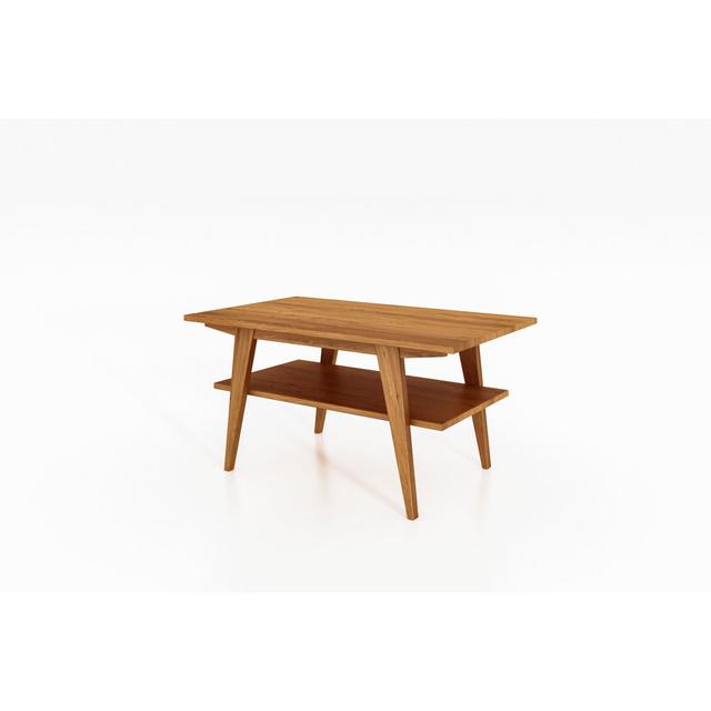 Hampton Solid Wood Coffee Table Isabelline Size: 50" H x 80" W x 60" D on Productcaster.