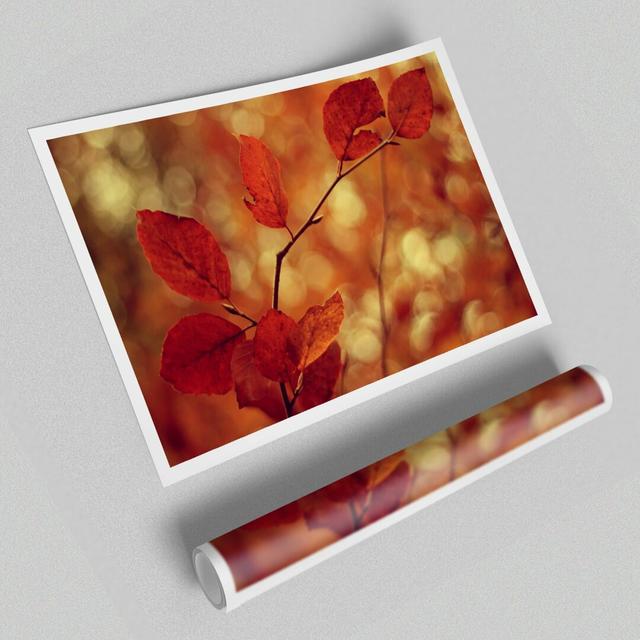 Leaves in Autumn Flowers' - Unframed Photographic Print on Paper East Urban Home Size: 100 cm H x 141.4 cm W on Productcaster.