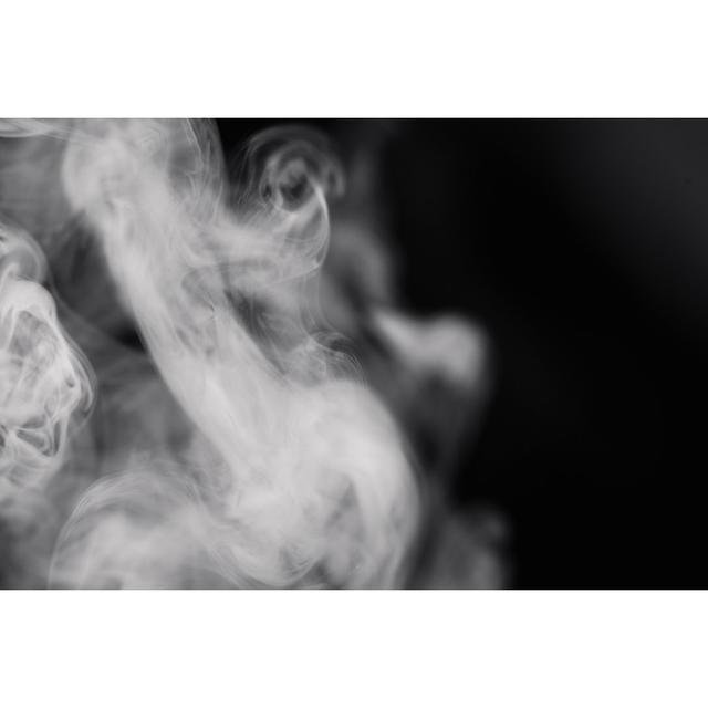 Smoke On Black Background Ivy Bronx Size: 81cm H x 122cm W x 3.8cm D on Productcaster.