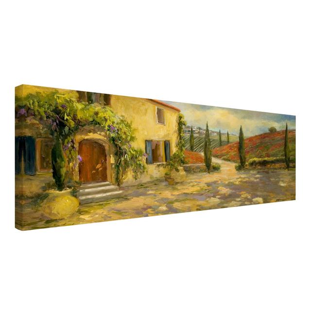 Italian Landscape Tuscany - Wrapped Canvas Panoramic Painting Rosalind Wheeler on Productcaster.