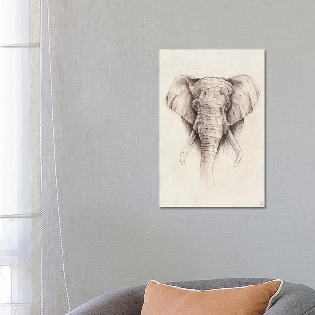 Elephant II by Mike Koubou - Wrapped Canvas Gallery-Wrapped Canvas Giclée Latitude Vive Size: 66.04cm H x 45.72cm W x 3.81cm D on Productcaster.