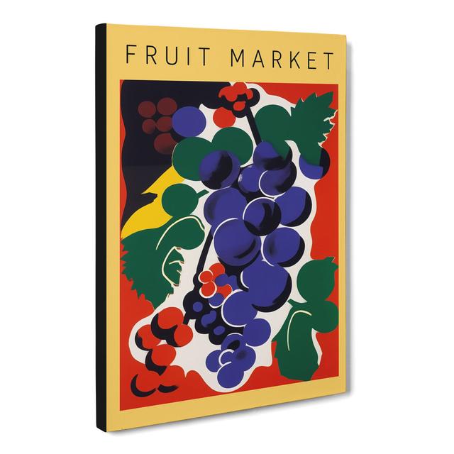 Fruit Market Exhibition Grapes George Oliver Size: 76cm H x 50cm W x 3cm D on Productcaster.