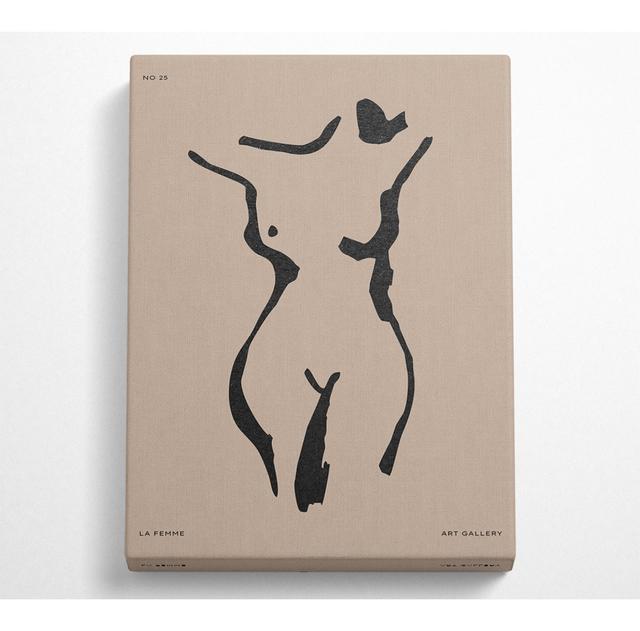 Natural Form Beige - Wrapped Canvas Graphic Art Ophelia & Co. Size: 81cm H x 51cm W x 10cm D on Productcaster.