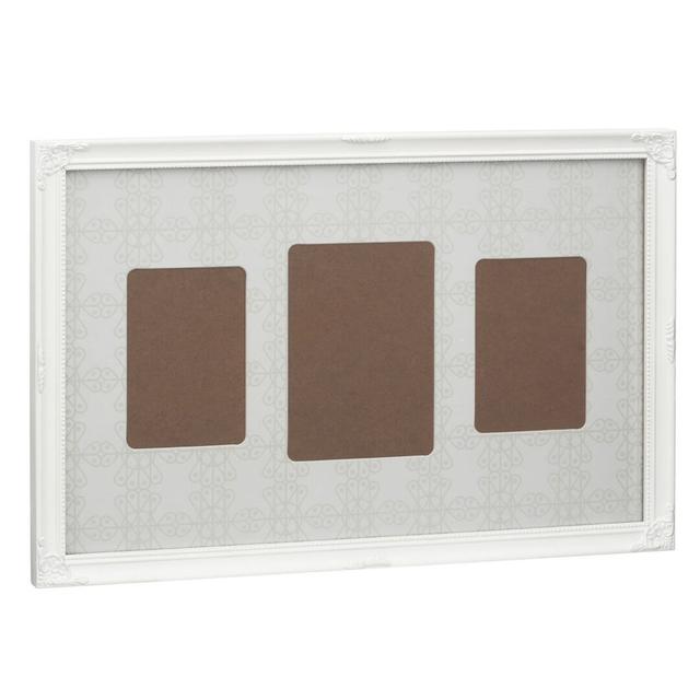 Sharron Multi 3 Photo Picture Frame 17 Stories Colour: White on Productcaster.