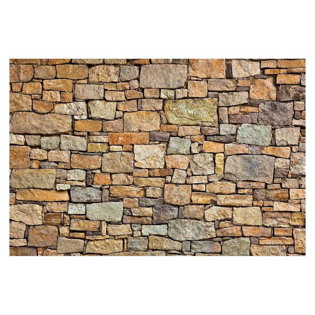 Matt Fototapete Croatia Stonewall 1,9 m x 288 cm East Urban Home on Productcaster.