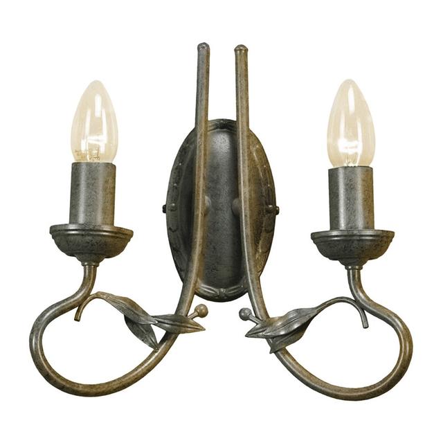 Ballyrashane 2-Light Candle Wall Light Astoria Grand Finish: Black/Gold on Productcaster.