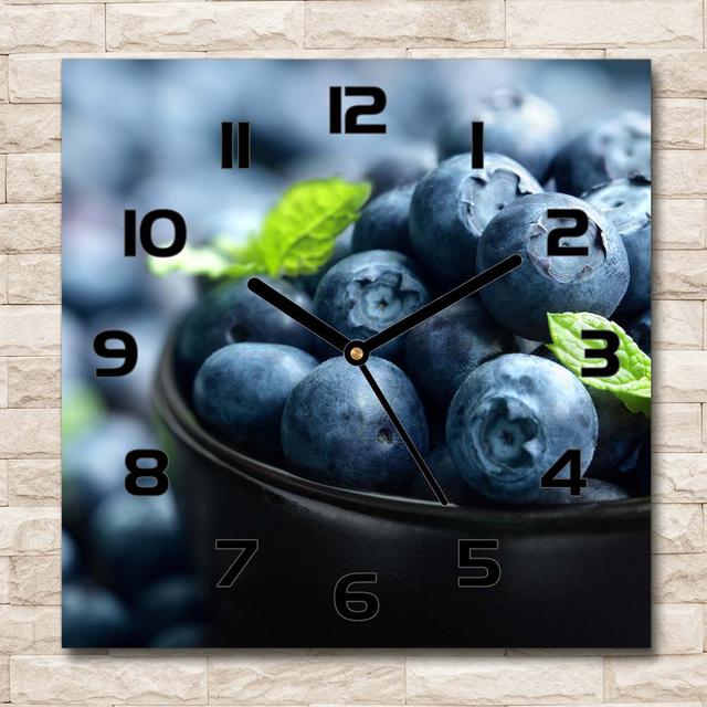 Heyes Silent Wall Clock East Urban Home Colour: Black/Blueberry on Productcaster.