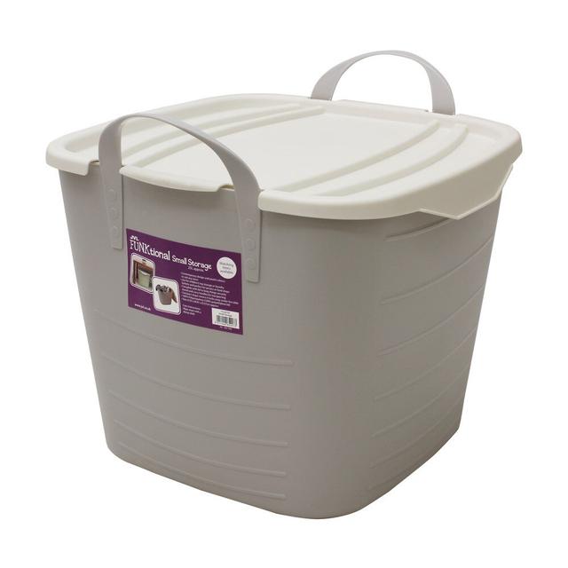 JVL Plastic Bin JVL Colour: Grey, Capacity: 25L on Productcaster.