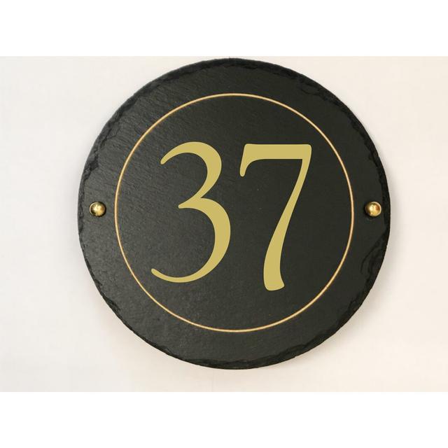 9in. Easingwold Surface/Flush Mount House Number Brayden Studio Number: 37 on Productcaster.