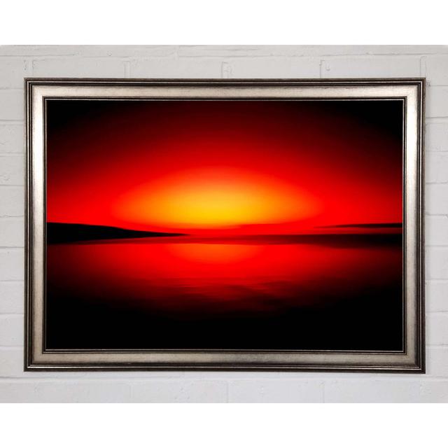 Gerahmtes Leinwandbild Red Horizon Perspections Größe: 84,1 cm H x 118,9 cm B x 1,5 cm T, Format: Poster mit metallgrauem Rahmen on Productcaster.