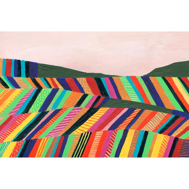 Rainbow Fields I Ivy Bronx Size: 81cm H x 122cm W x 3.8cm D on Productcaster.