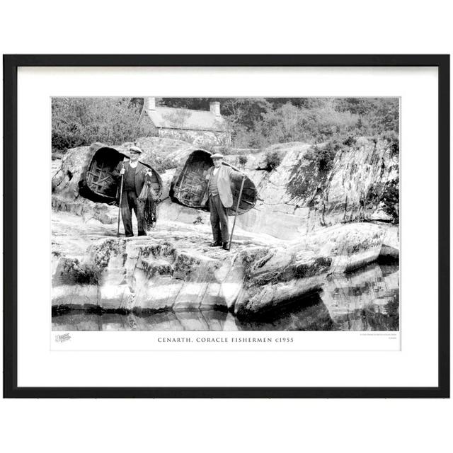 Cenarth, Coracle Fishermen C1955 by Francis Frith - Single Picture Frame Print The Francis Frith Collection Size: 60cm H x 80cm W x 2.3cm D on Productcaster.