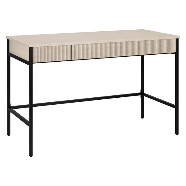 Abiman 120.98Cm W Rectangular Writing Desk Borough Wharf Top Colour: Ivory on Productcaster.