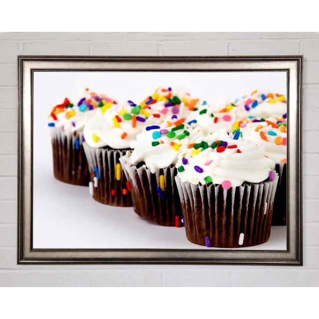 Cupcake Srinkles - Single Picture Frame Art Prints Brayden Studio Size: 29.7cm H x 42cm W x 1.5cm D on Productcaster.