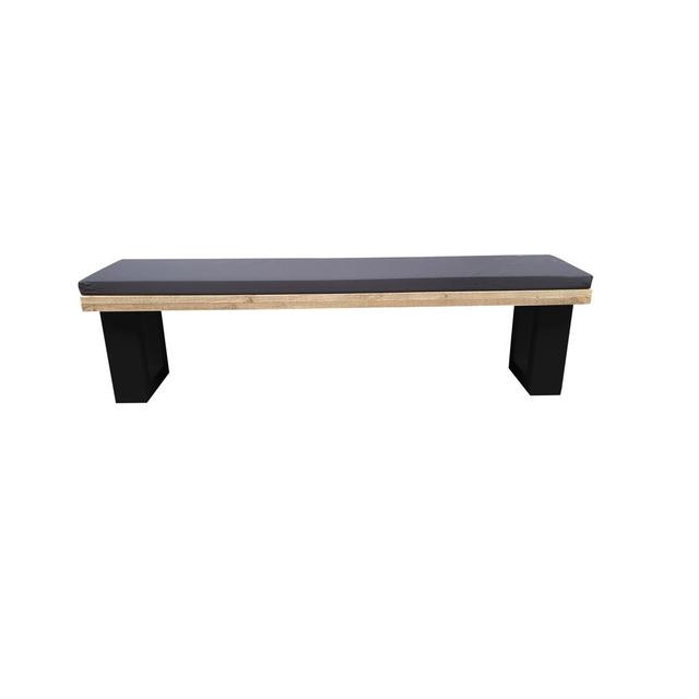 Antxon Traditional Bench Brayden Studio Size: 40cm H x 120cm W x 38cm D, Colour: Grey on Productcaster.