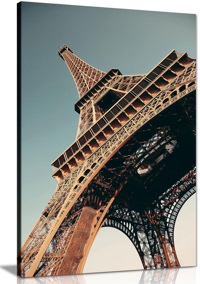 Paris The Eiffel Tower Canvas Wall Art Picture Print Panther Print Size: 61cm H x 41cm W on Productcaster.