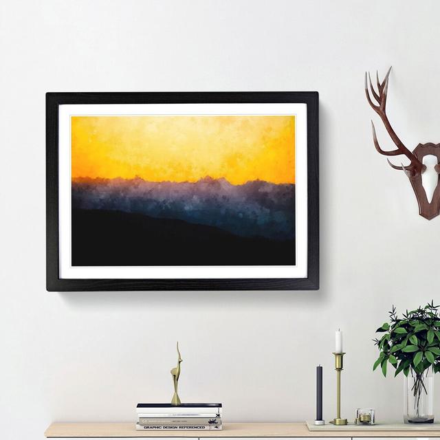 Mount Seymour in Canada - Picture Frame Painting Print East Urban Home Size: 62cm H x 87cm W x 2cm D, Frame Option: Black Framed on Productcaster.