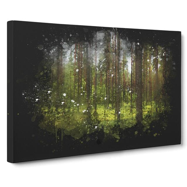 Green Forest Vol.1 - Wrapped Canvas Graphic Art East Urban Home Size: 40cm H x 60cm W x 3cm D on Productcaster.