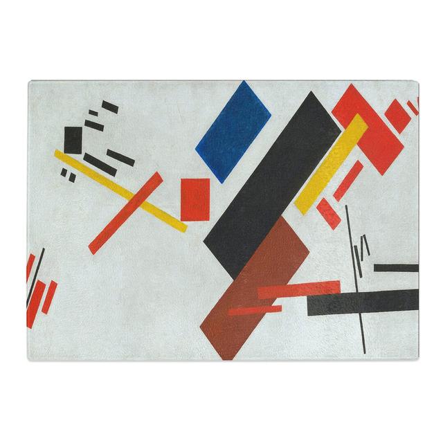 House Under Construction by Kazimir Malevich Chopping Board East Urban Home Size: 0.4cm H x 20cm W x 28.5cm L on Productcaster.