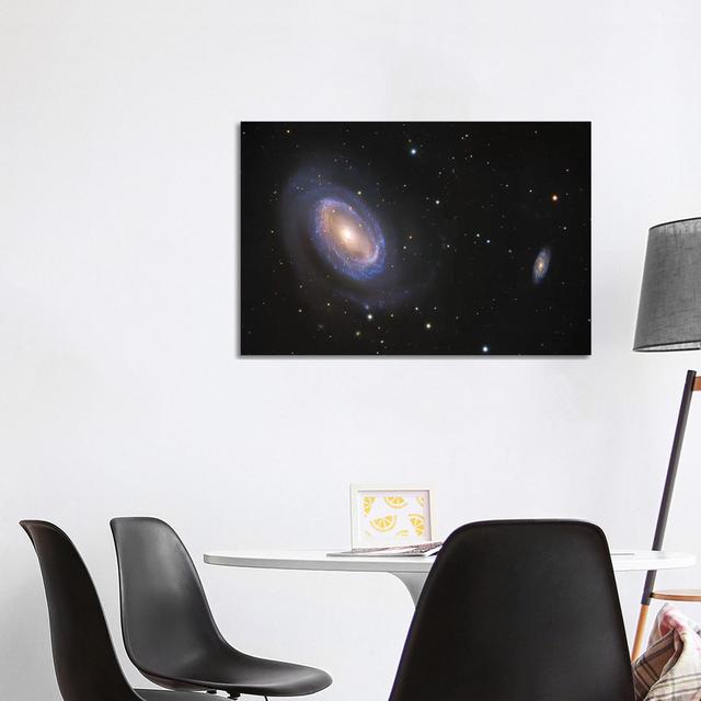 Spiral Galaxies In Coma Berenices (NGC 4725) by Robert Gendler - Wrapped Canvas Print Latitude Run Size: 66.04cm H x 101.6cm W x 3.81cm D on Productcaster.