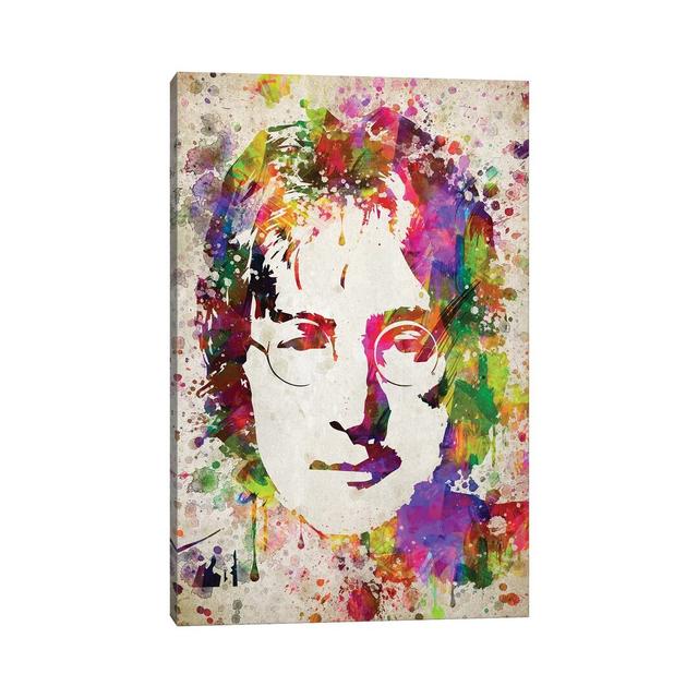 Leinwandbild - Grafikdruck „John Lennon” von Aged Pixel 17 Stories Format: Leinwandbild, Größe: 101,06 cm H x 66,04 cm B x 3,81 cm T on Productcaster.