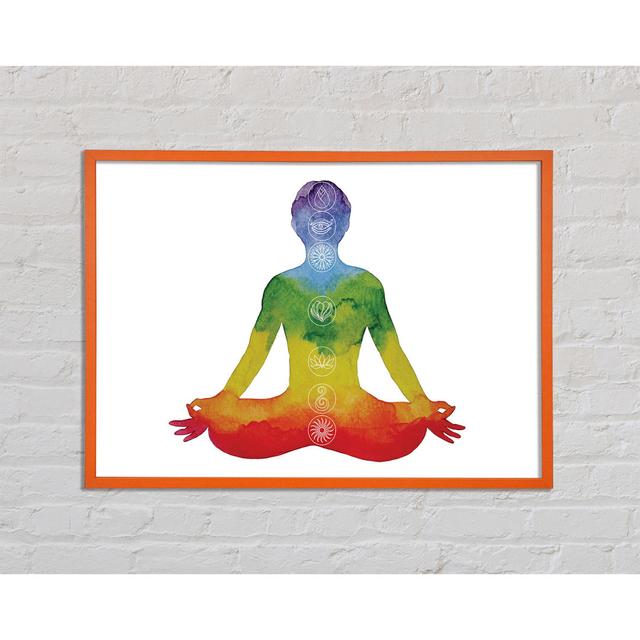 Branko Chakra Meditation Colours 4 - Single Picture Frame Art Prints Latitude Vive Size: 42cm H x 59.7cm W x 2cm D on Productcaster.