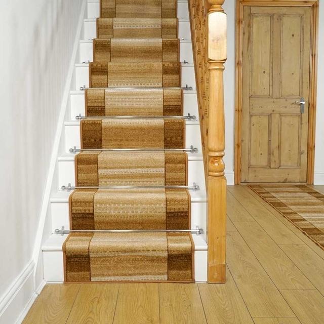 Gravesham Stair Looped Terracotta Rug Ebern Designs Rug Size: Runner 100 x 900cm on Productcaster.