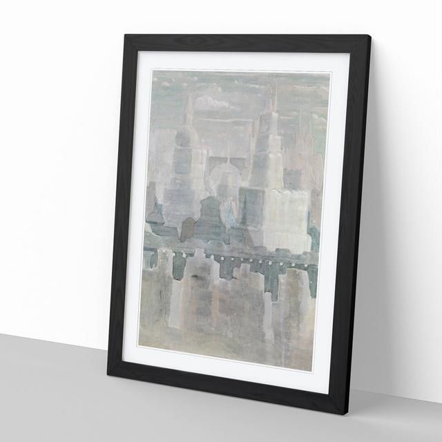 The City Vol.1 by Mikalojus Konstantinas - Picture Frame Painting East Urban Home Frame Option: Black Framed, Size: 48cm H x 36cm W x 2cm D on Productcaster.