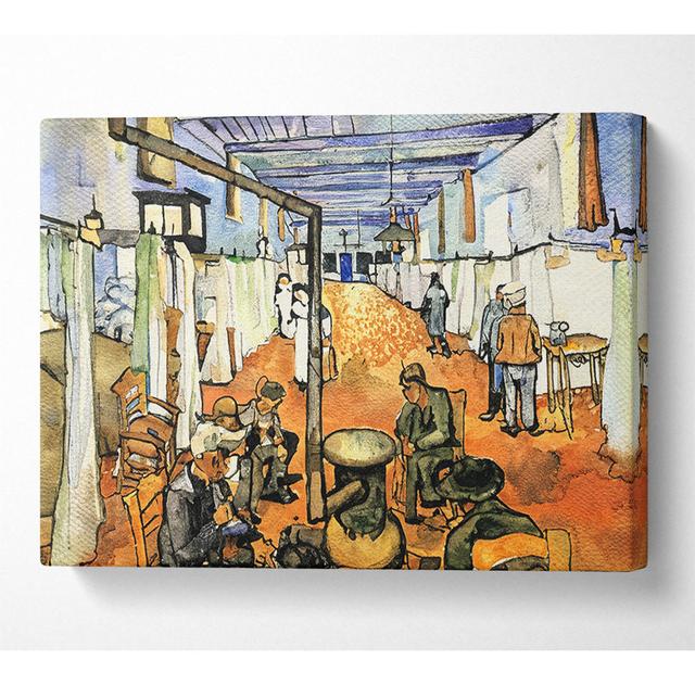 Van Gogh Schlafsaal im Krankenhaus in Arles - Leinwanddrucke auf Leinwand ClassicLiving Größe: 101,6 cm H x 142,2 cm B x 10 cm T on Productcaster.