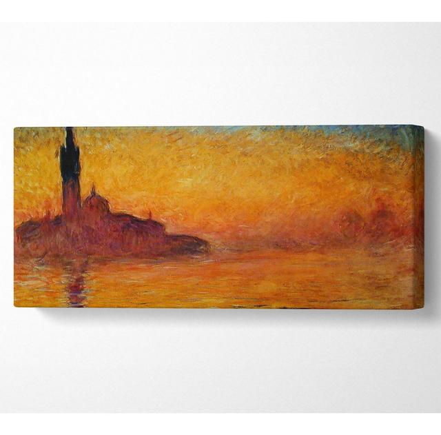 Monet Venedig in der Dämmerung - Kunstdrucke auf Leinwand Rosalind Wheeler Größe: 40,6 cm H x 101,6 cm B x 10 cm T on Productcaster.