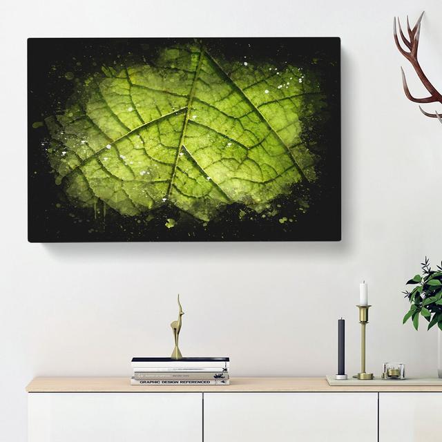 Leaf Roads - Wrapped Canvas Painting East Urban Home Size: 60cm H x 91cm W x 4cm D on Productcaster.