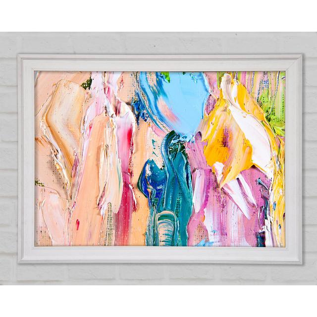 Paint Heavy Textures - Single Picture Frame Art Prints Ophelia & Co. Size: 59.7cm H x 84.1cm W x 1.5cm D on Productcaster.