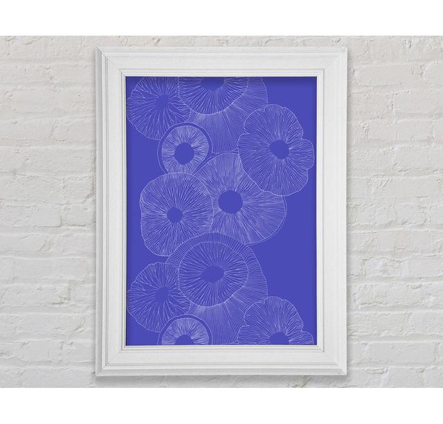 Intertwine Purple Framed Print Bright Star Size: 142.2cm H x 84.1cm W x 8cm D, Colour: Baby Blue on Productcaster.