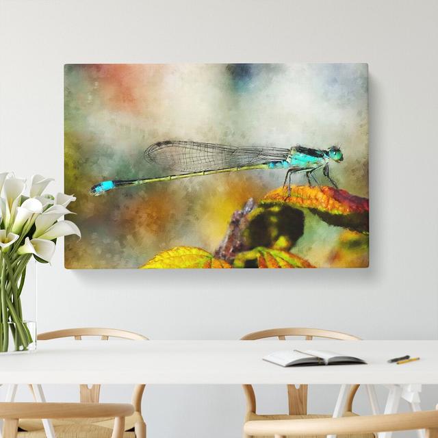 Dragonfly Vol.3 - Wrapped Canvas Graphic Art East Urban Home Size: 40cm H x 60cm W x 3cm D on Productcaster.