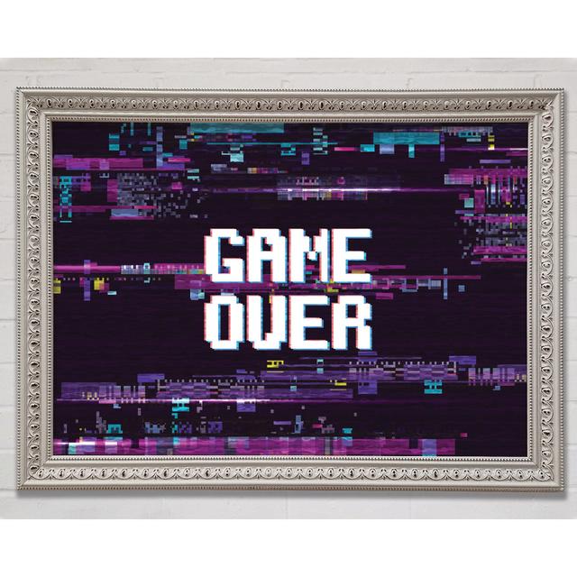 Game Over Framed Print Happy Larry Size: 42cm H x 59.7cm W on Productcaster.