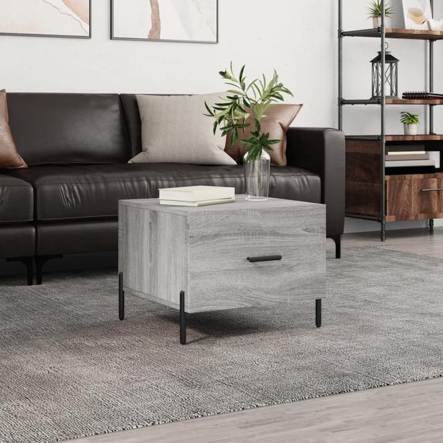 Aytes 4 Legs Coffee Table with Storage Metro Lane Colour: Grey Sonoma on Productcaster.