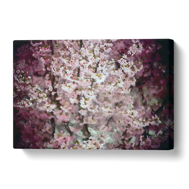 'Cherry Blossoms' Painting on Wrapped Canvas East Urban Home Size: 35.6 cm H x 50.8 cm W on Productcaster.