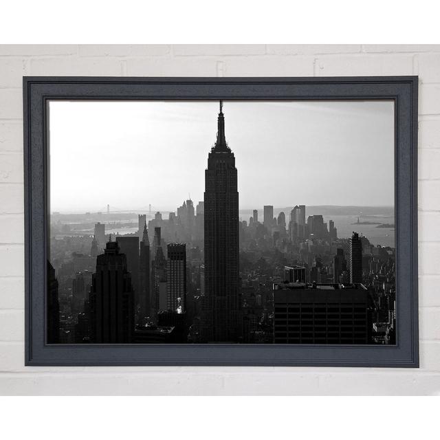 Empire State Building B N W Morning - Single Picture Frame Art Prints Brayden Studio Size: 29.7cm H x 42cm W x 1.5cm D on Productcaster.