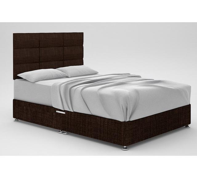 Zielke Divan Bed Base 17 Stories Size: King (5'), Storage Type: No Storage, Colour: Chocolate on Productcaster.