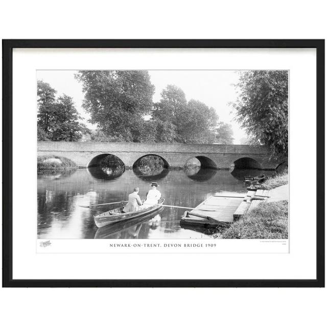 'Newark on Trent, Devon Bridge 1909' - Picture Frame Photograph Print on Paper The Francis Frith Collection Size: 40cm H x 50cm W x 2.3cm D on Productcaster.