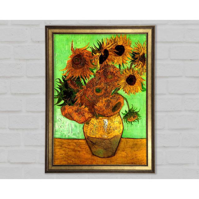 Van Gogh Still Life Vase With Twelve Sunflowers 2 - Single Picture Frame Art Prints August Grove Size: 59.7cm H x 42cm W x 1.5cm D on Productcaster.