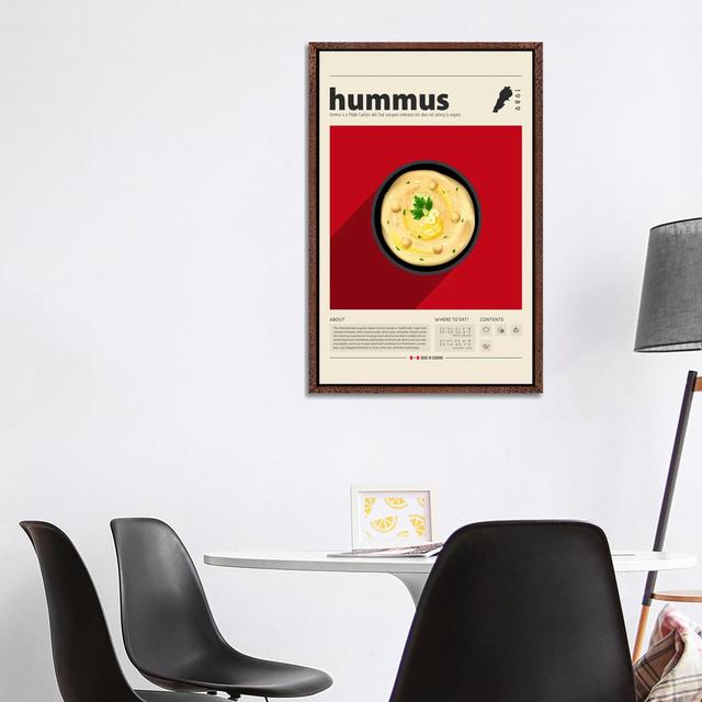 Hummus von GastroWorld - Galerie-umwickelte Leinwand Giclée auf Leinwand ModernMoments Format: Klassischer Schattenfugenrahmen aus Holz, Größe: 101,6 on Productcaster.