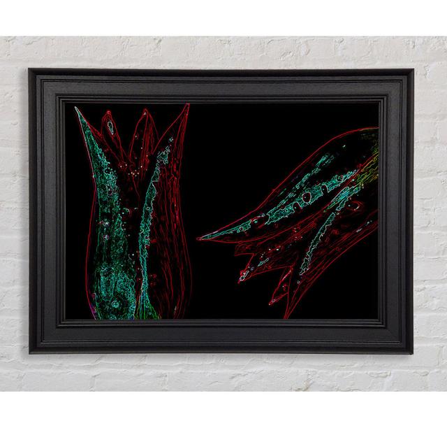 Twin Flowers Framed Print Ivy Bronx Size: 59.7cm H x 84.1cm W on Productcaster.