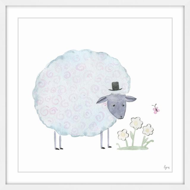 'Noble Sheep' Framed Watercolour Painting Print East Urban Home Size: 41cm H x 41cm W x 3.81cm D on Productcaster.