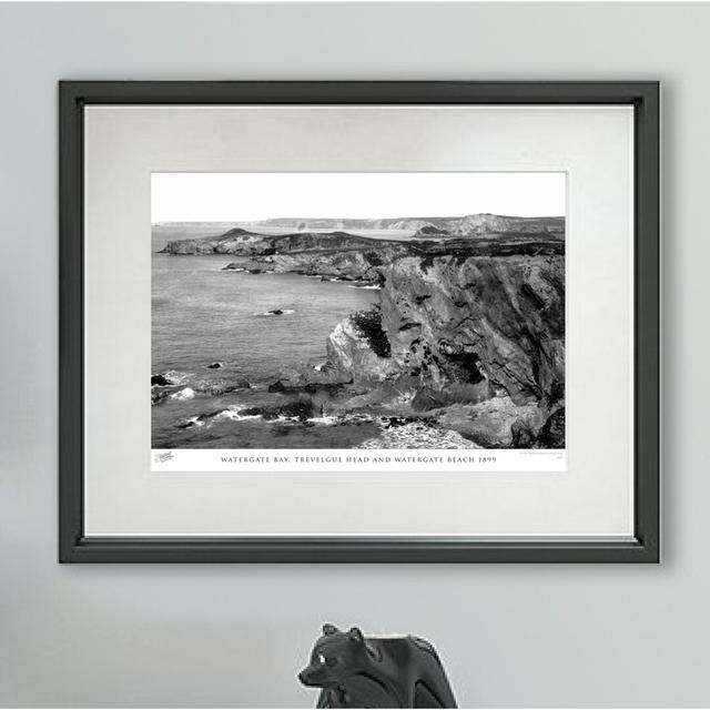 Watergate Bay, Trevelgue Head And Watergate Beach 1899 by Francis Frith - Single Picture Frame Print The Francis Frith Collection Size: 28cm H x 36cm on Productcaster.