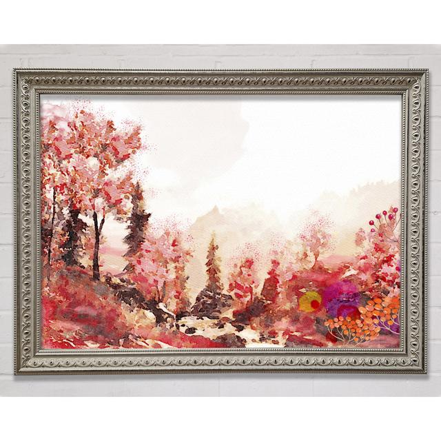 The Orange Forest Of Serenity Framed Print Bright Star Size: 29.7cm H x 42cm W x 3cm D on Productcaster.