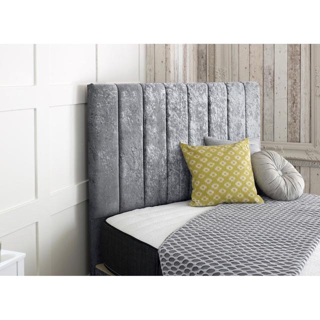 Upholstered Headboard Mercer41 Colour: Light Gray, Size: Super King (6') on Productcaster.