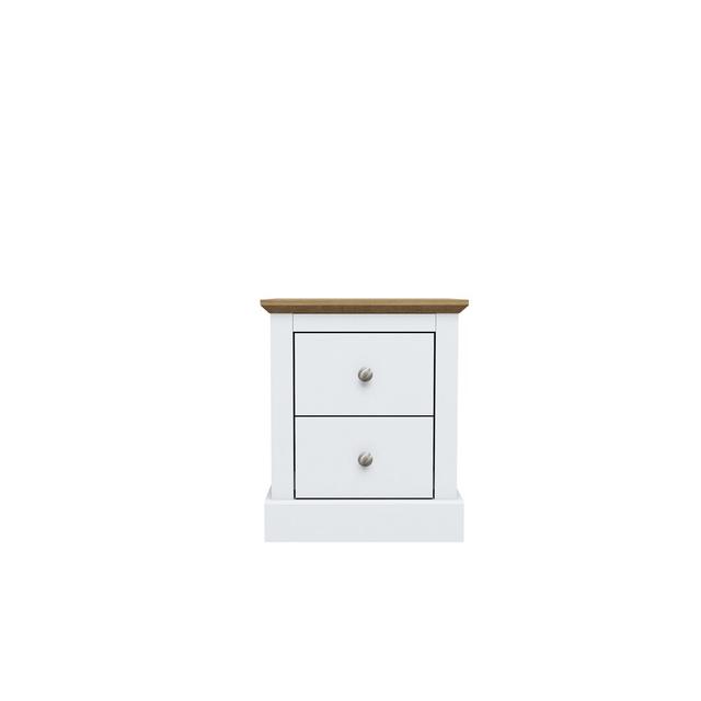 Baltras 2 Drawer Bedside Table 17 Stories Base Colour: White on Productcaster.